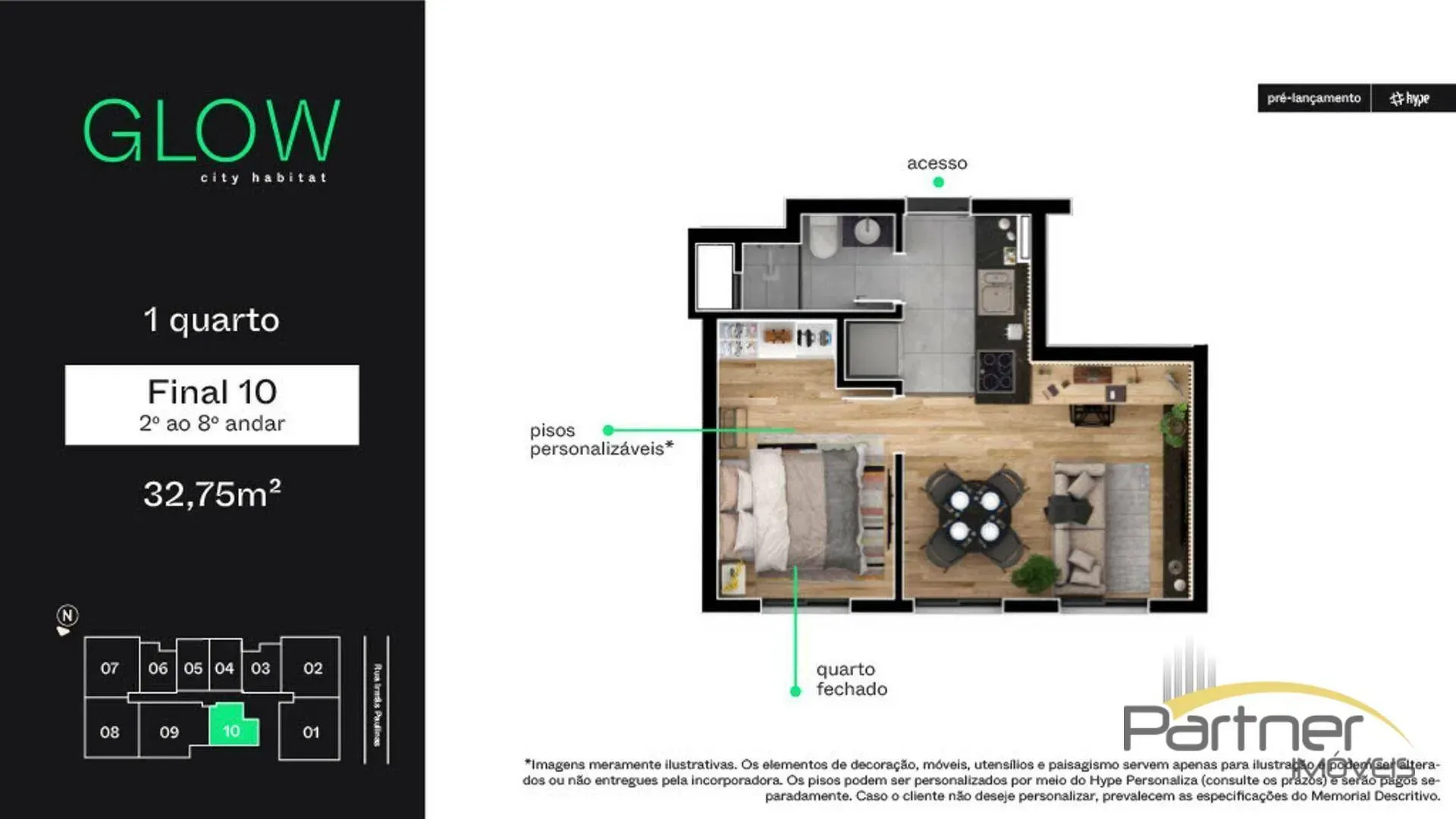 Studio no 4º andar com janelas do piso ao teto — photo 44