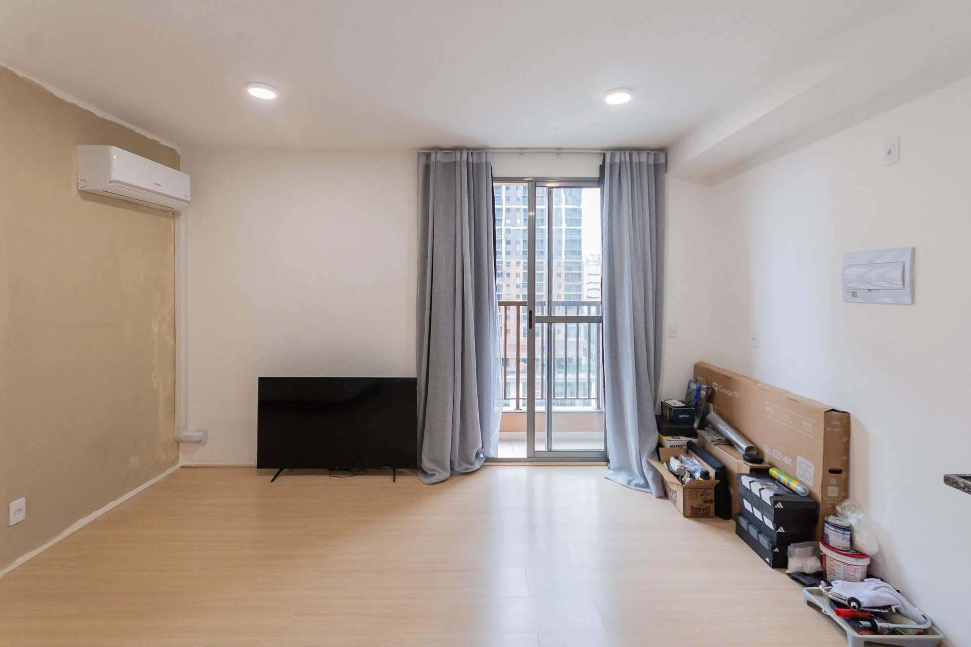 Studio mobiliado sem vaga, com 1 quarto e varanda — photo 12