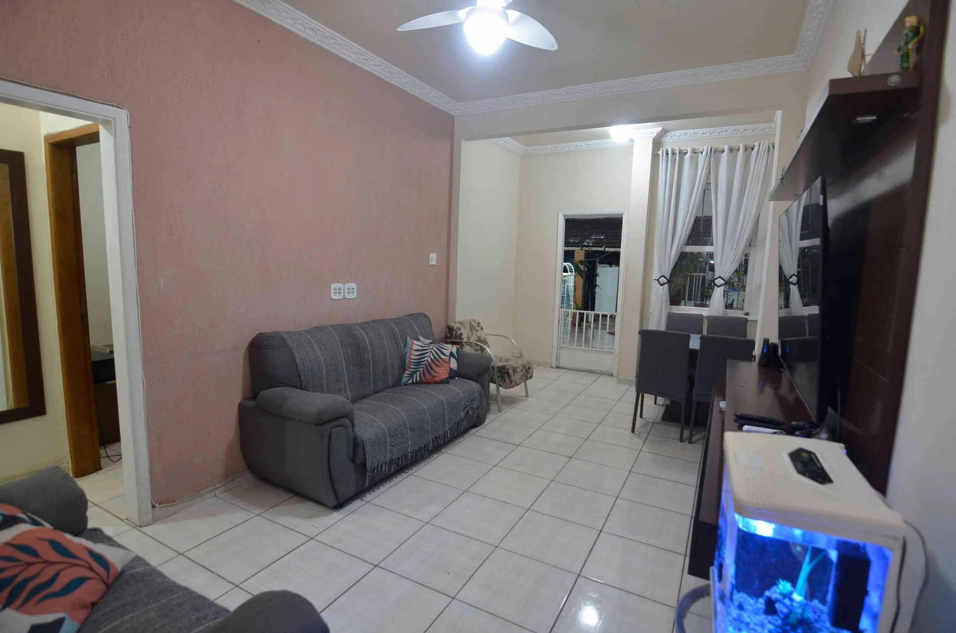 Furnished apartment with 2 bedrooms and a balcony