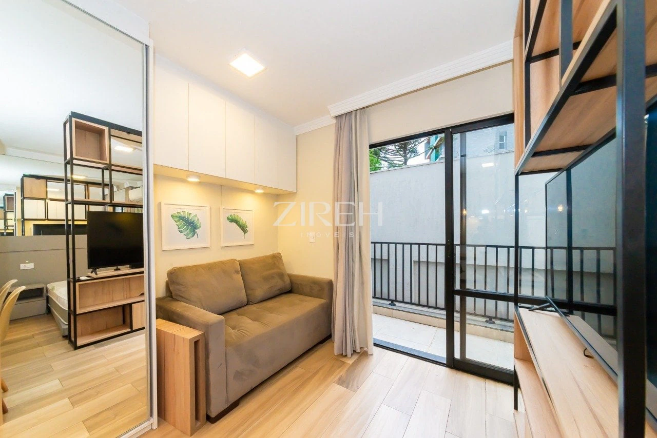 Apartamento mobiliado de 1 quarto com varanda de vidro — photo 9