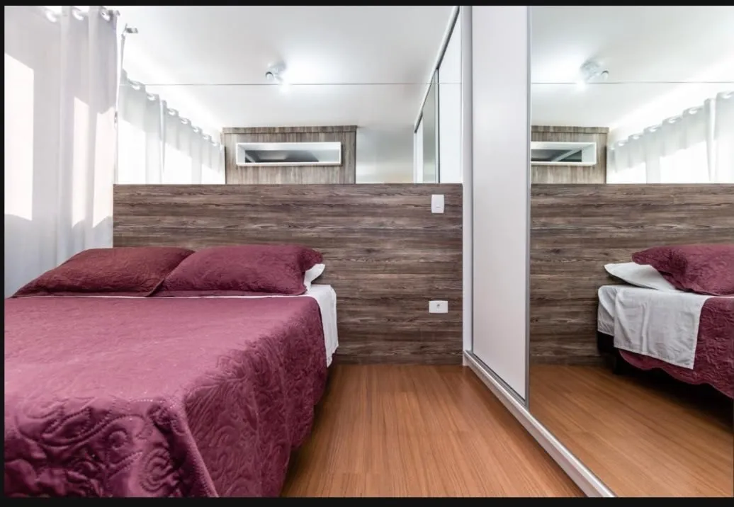 43 m² studio with 1 bedroom and an open kitchen — photo 6