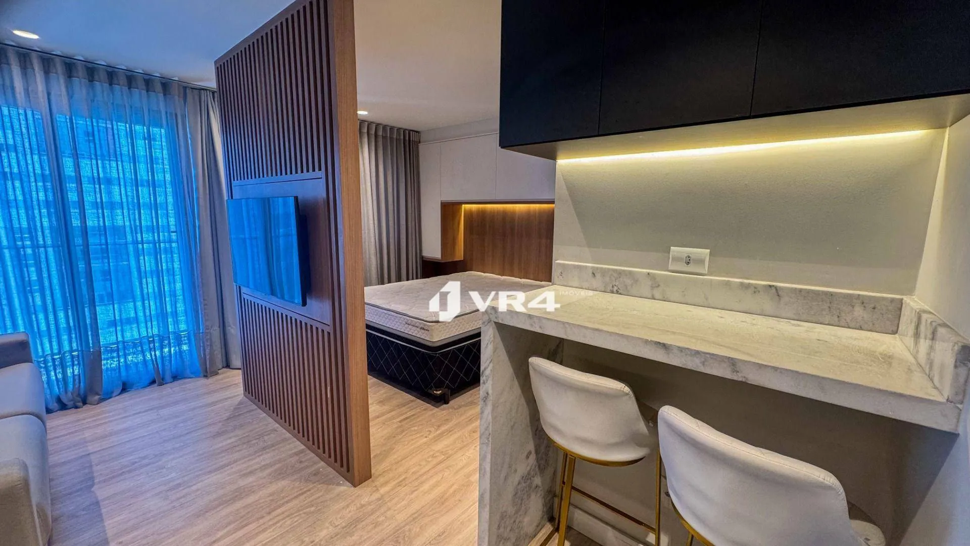 Furnished studio with 1 bedroom and 29 m²