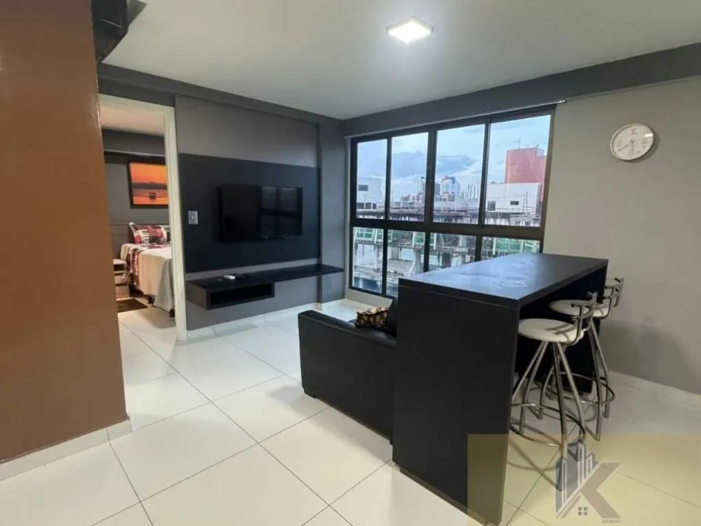 Apartamento amueblado de 1 dormitorio con cocina americana