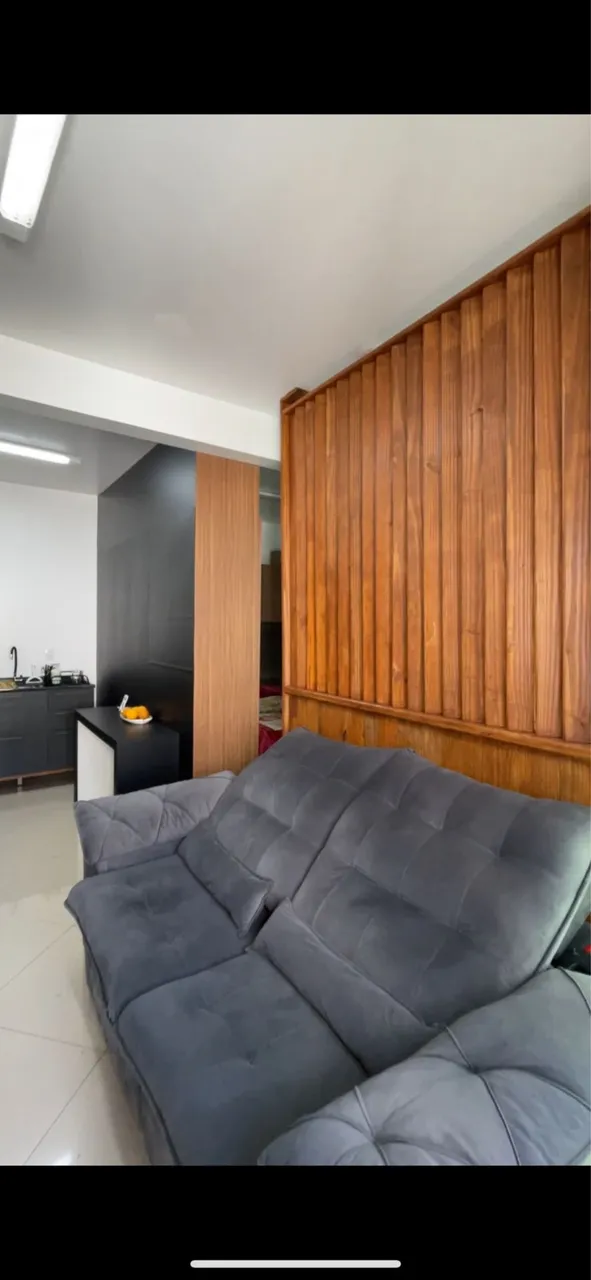 Furnished 1-bedroom apartment with open-plan kitchen