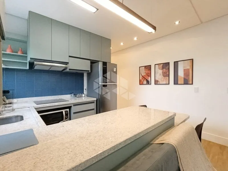 35 m² studio with a washing machine and a home office — photo 24