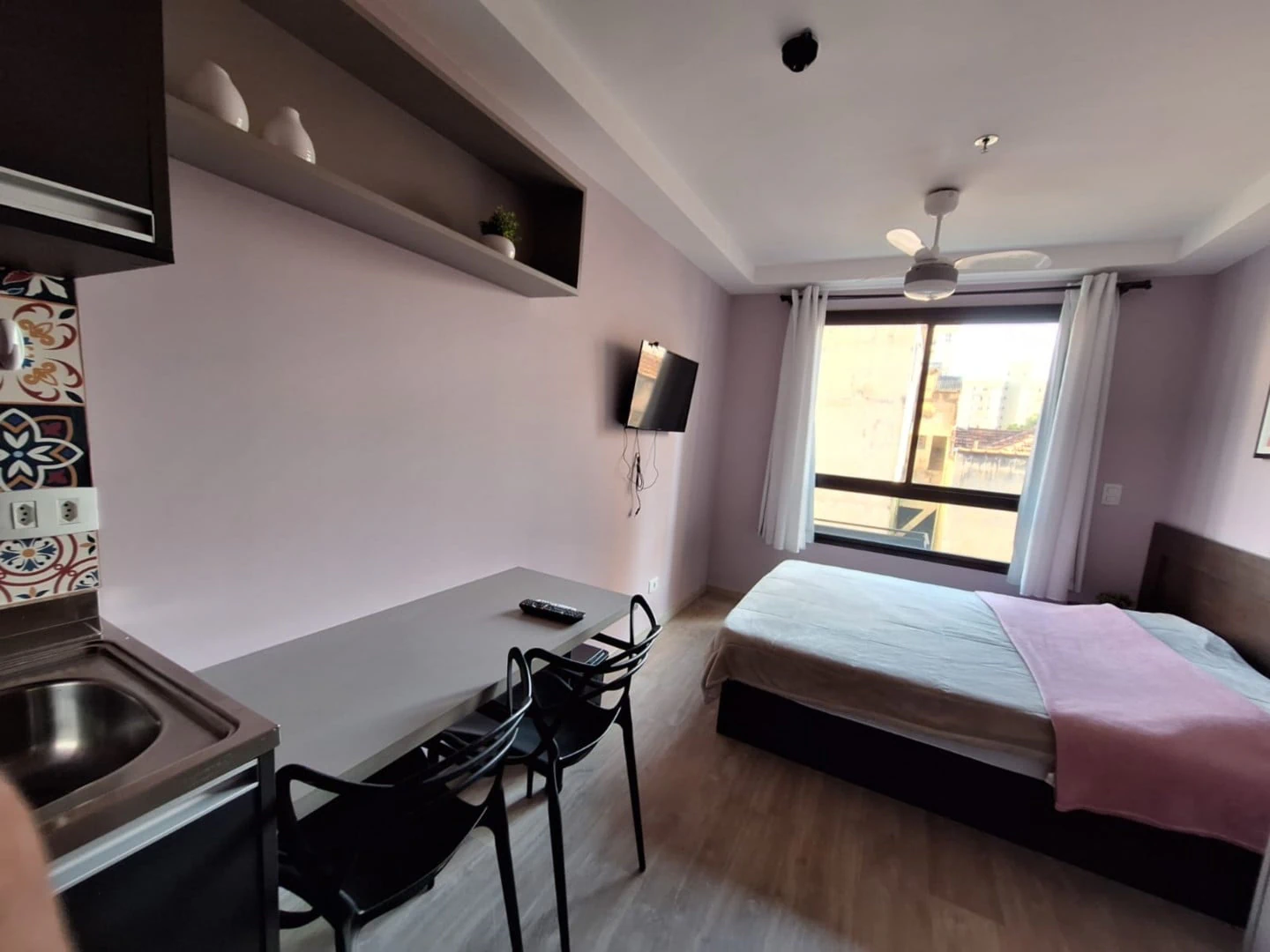 1 quarto e máquina de lavar: apartamento de 17 m²