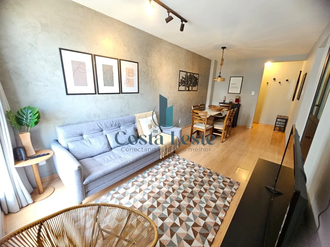 Furnished 2-bedroom apartment with 58 m² and 1 bath