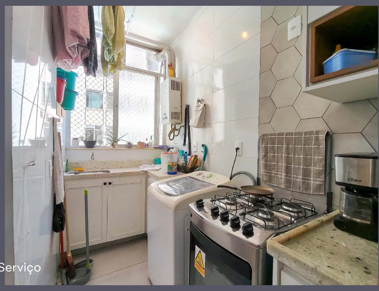 68 m² apartment with a home office and a washing machine — photo 12