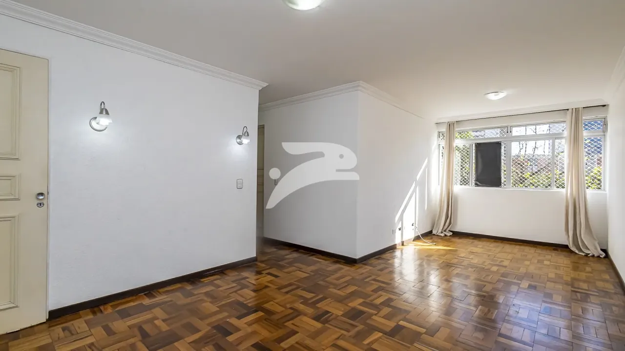 2-bedroom apartment with wood flooring in the living room
