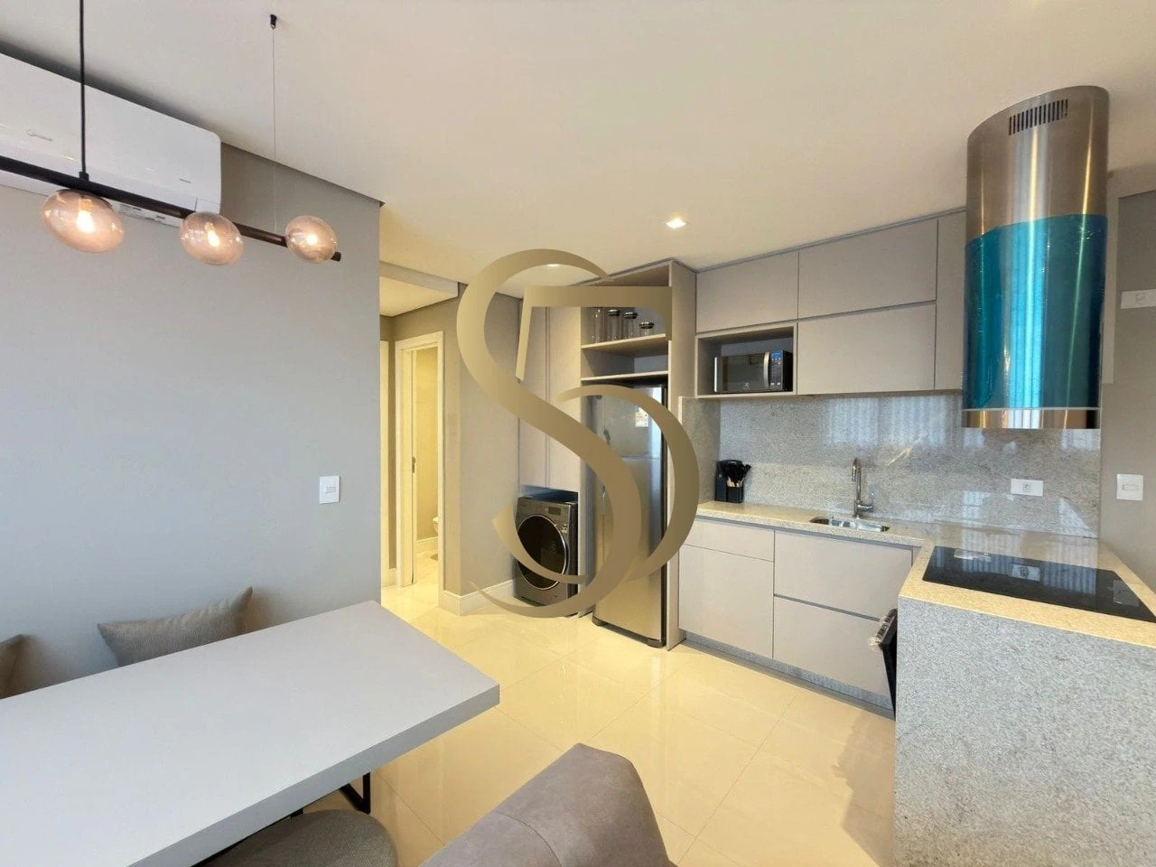 Furnished apartment, 60 m², with a washing machine — photo 13