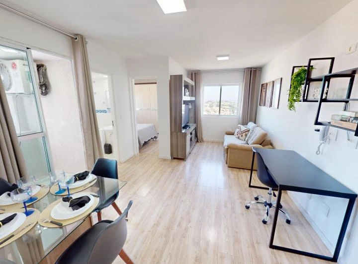Furnished 44 m² apartment with 1 bedroom and balcony — photo 2