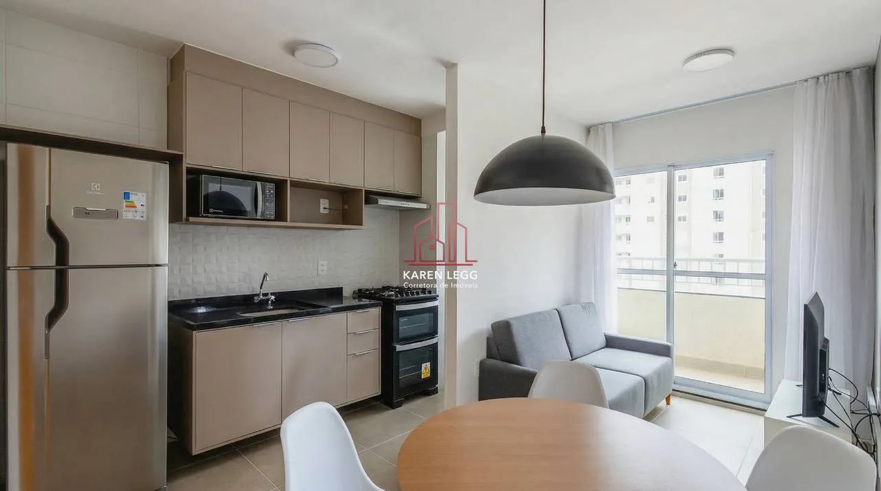 Furnished 2-bedroom apartment with open-plan kitchen