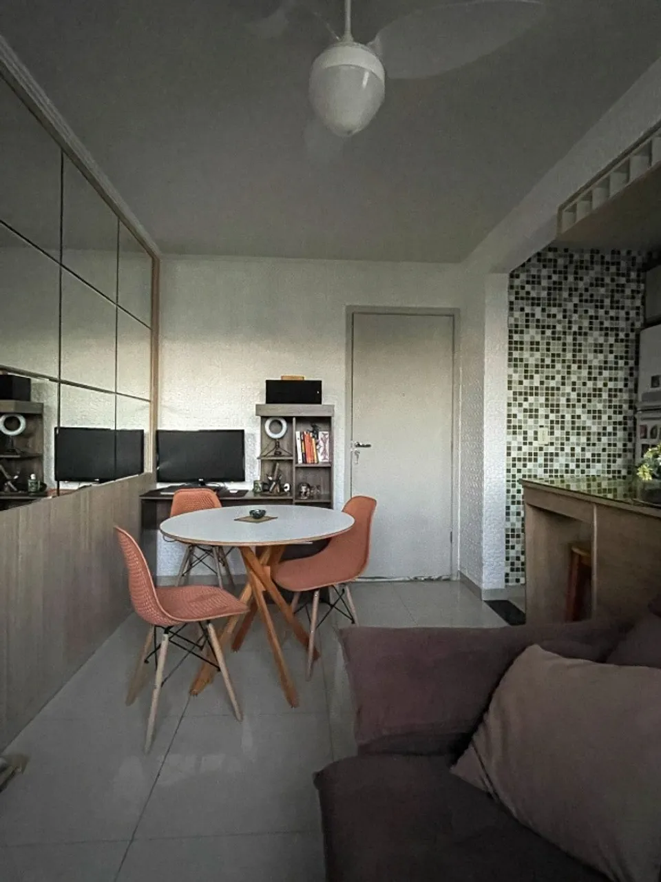 2-bedroom apartment in a building with a gym