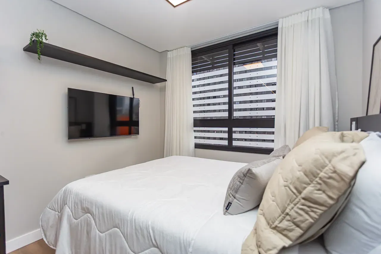 Apartamento mobiliado de 1 dormitório com box de vidro — photo 15