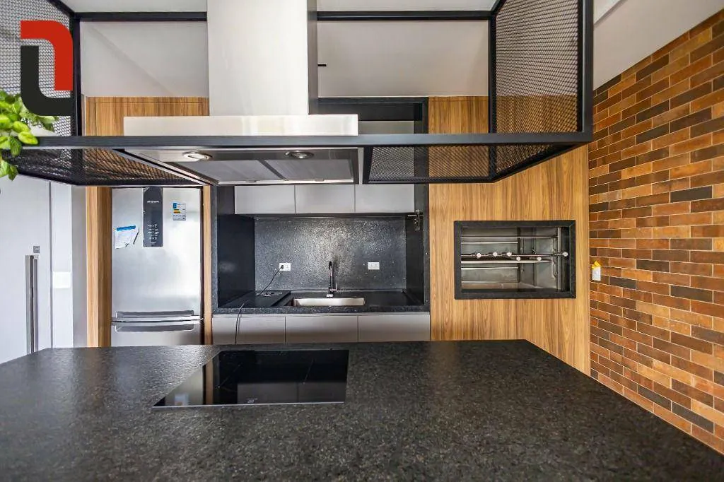 Estudio amueblado con 1 dormitorio y balcón con parrilla — photo 37