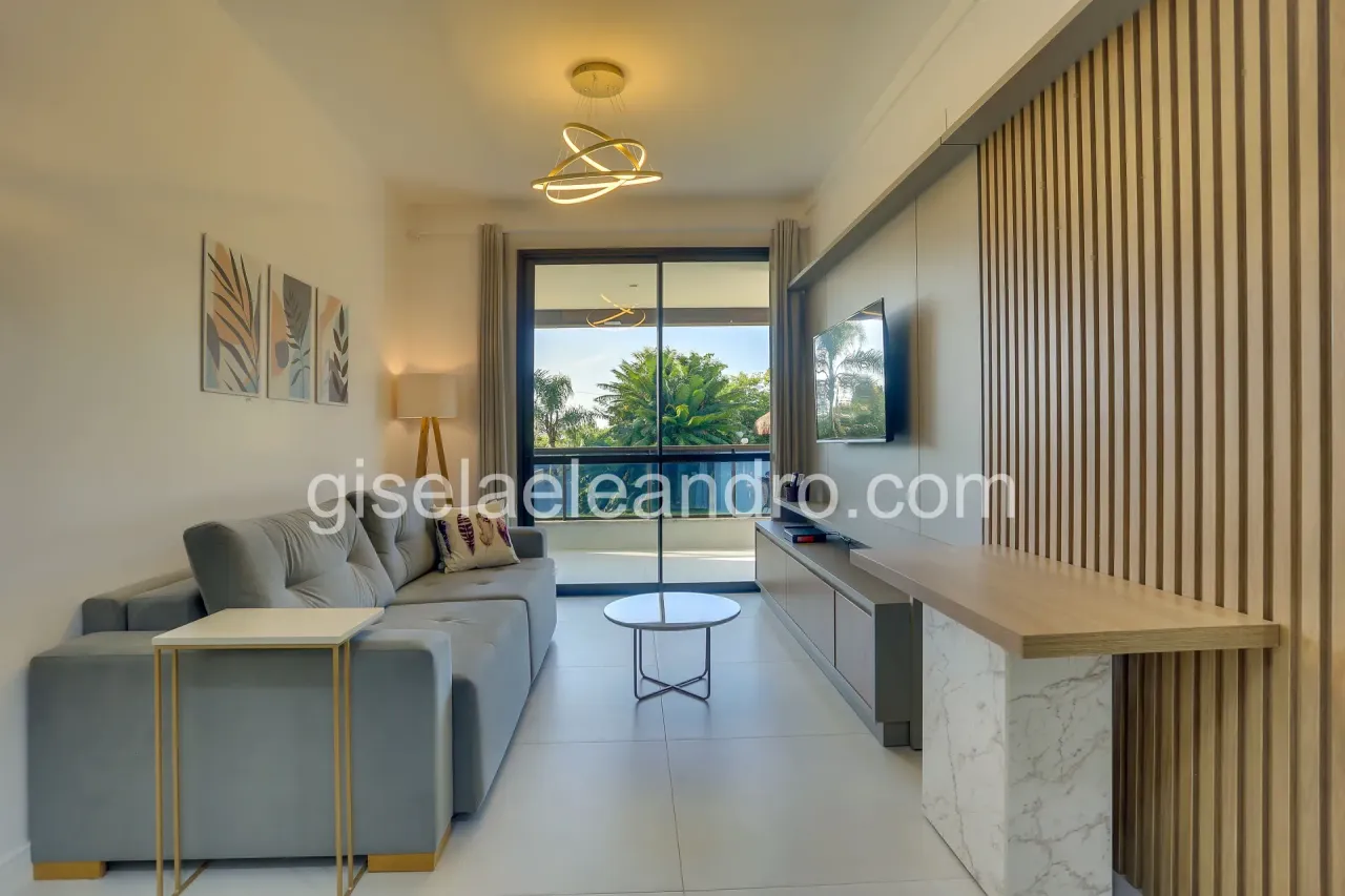Furnished 3-bedroom apartment with balcony on ground floor