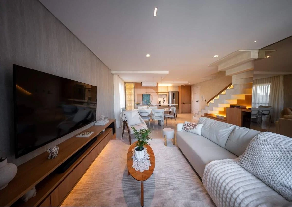 Furnished 3-bedroom apartment with open kitchen and 2 spots