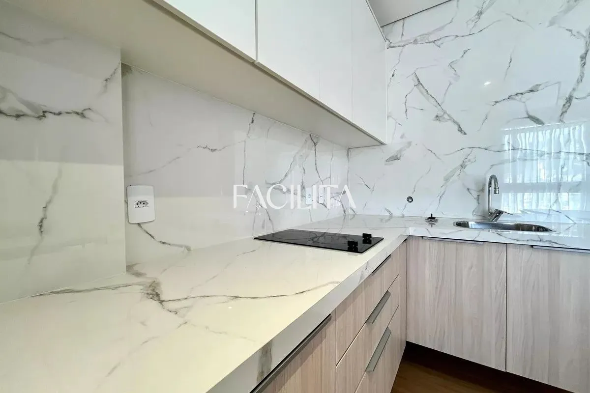 Furnished studio 50 m² with balcony and open-plan kitchen — photo 15