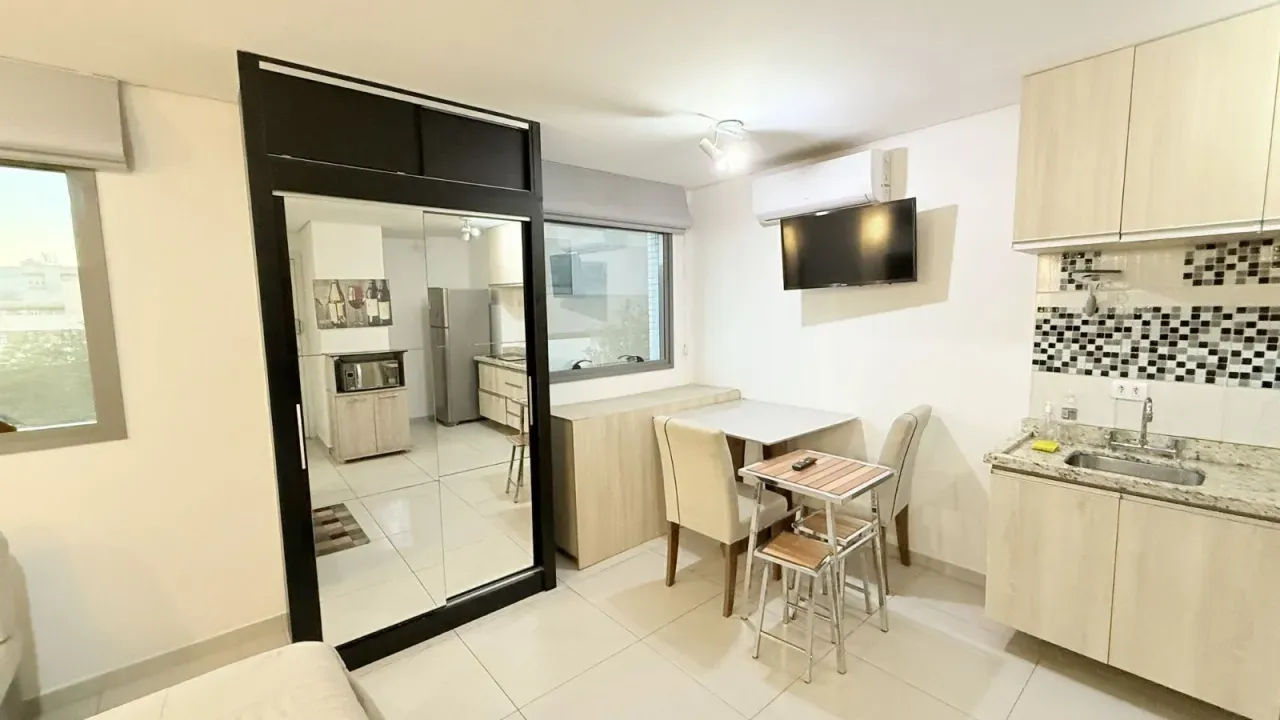 1 quarto e lareira: apartamento de 29 m² — photo 3