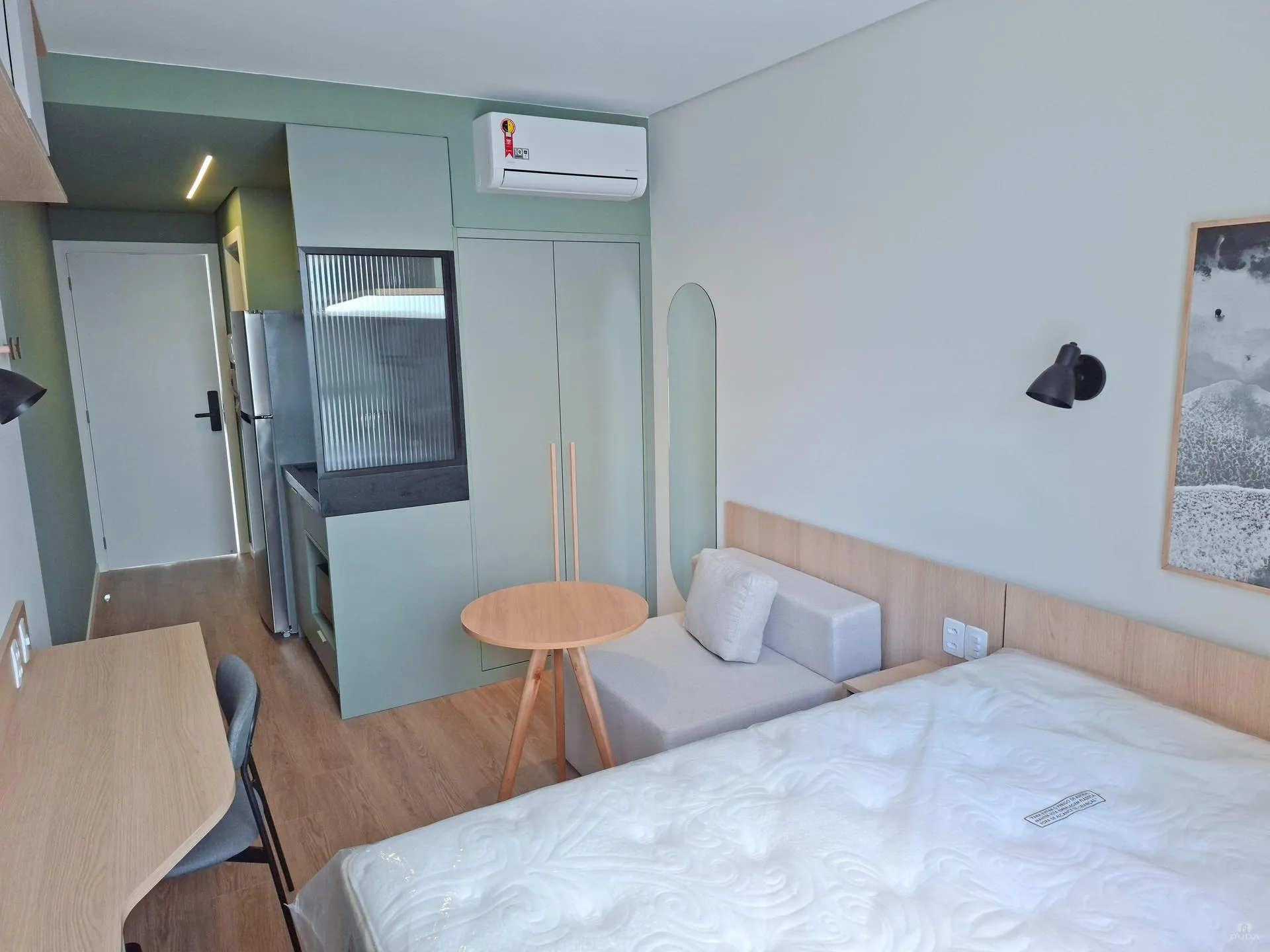 Меблированная студия 21 м² на 3 этаже, без парковки