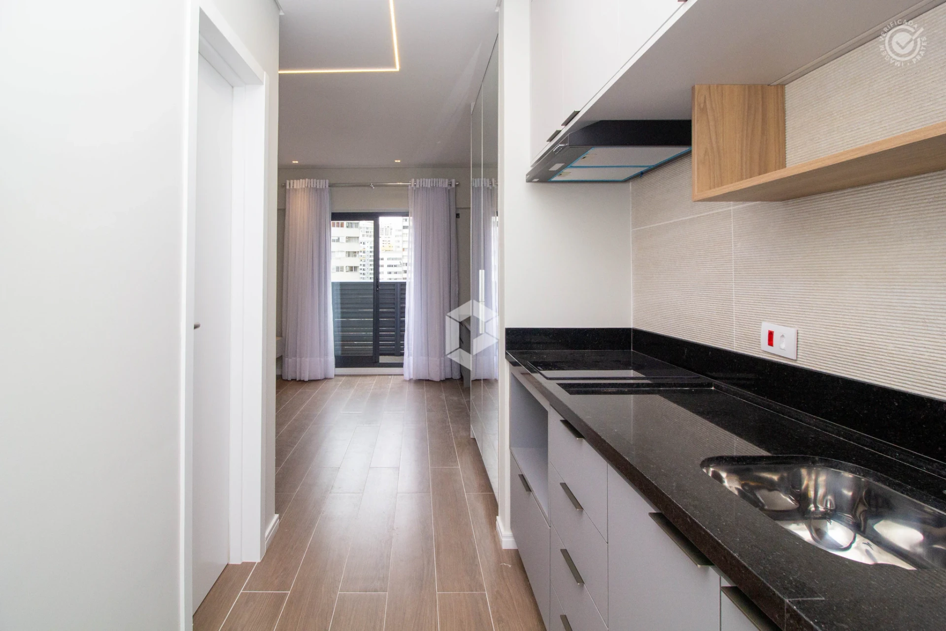 Apartamento, 18 m², com espaço de home office