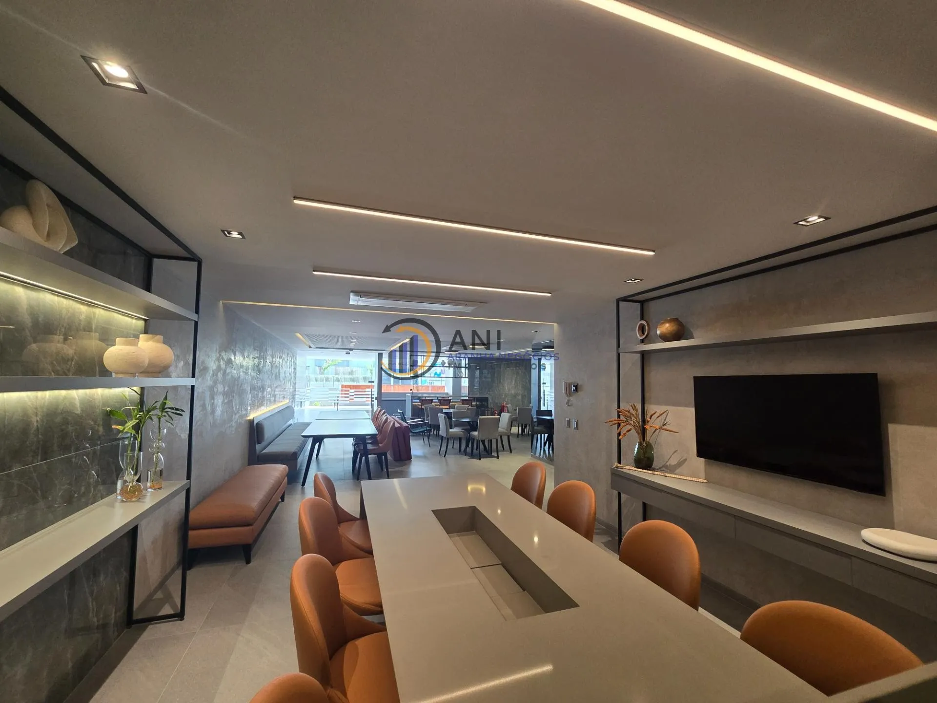 Мебльована квартира 1000 м² з 1 спальнею-сюїтом