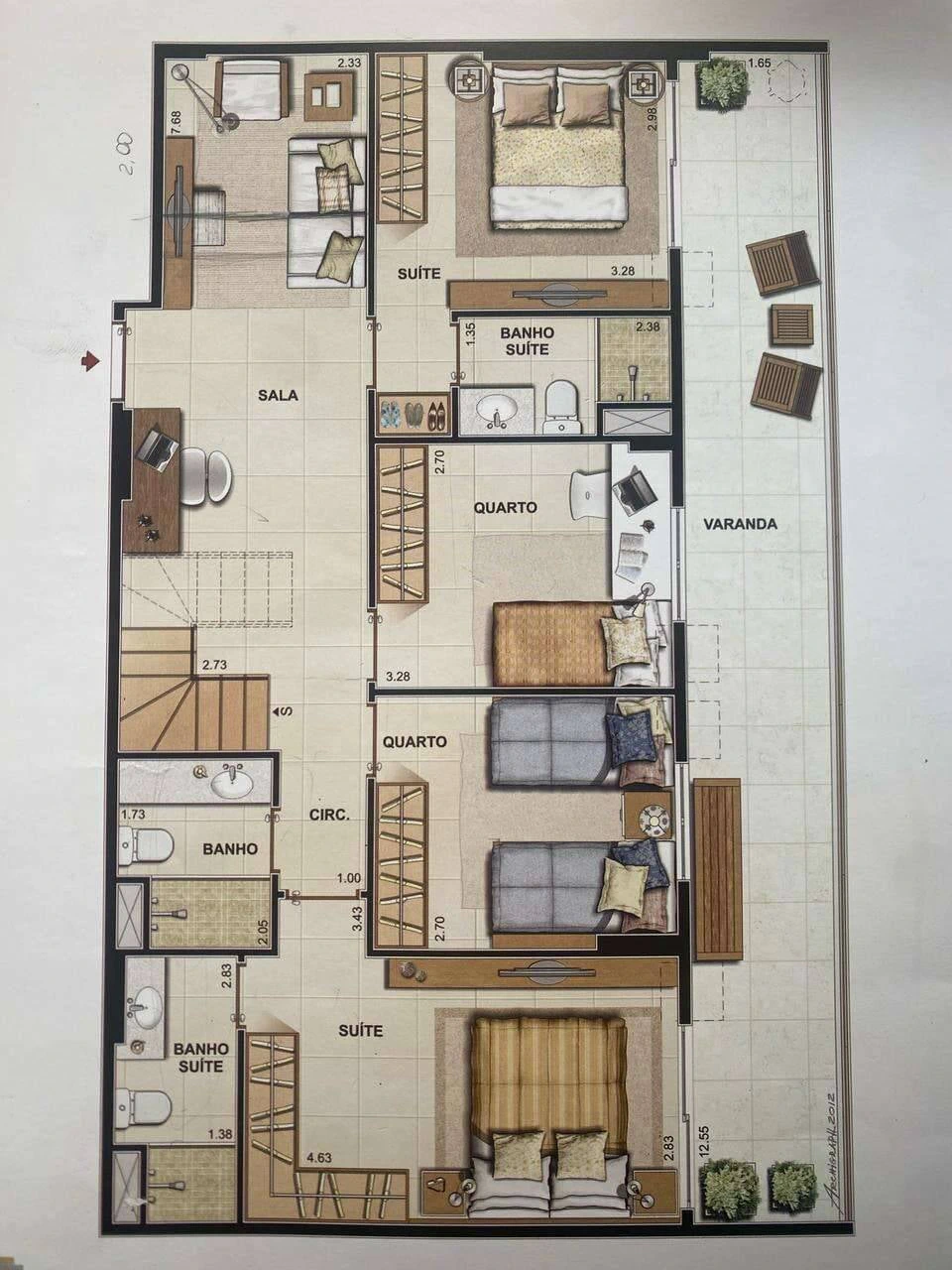 Квартира 213 м² з балконом із грилем та панорамними вікнами — photo 27