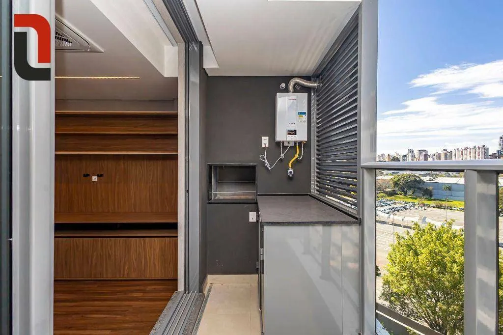 Estudio amueblado con 1 dormitorio y balcón con parrilla — photo 10