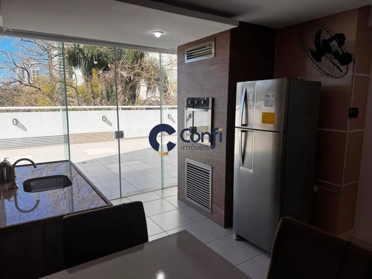 Furnished studio 37 m² with 1 bedroom and glass balcony on 9th — photo 3