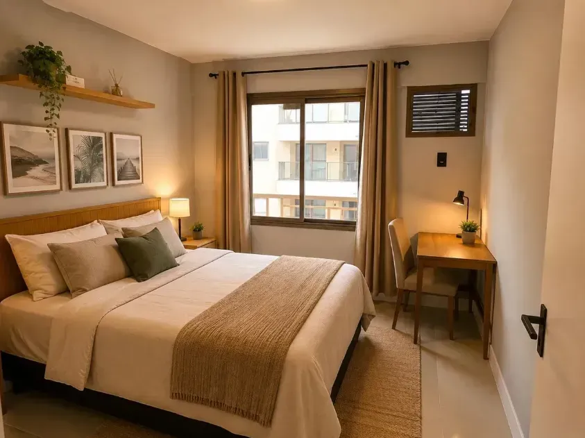 Furnished apartment with 3 bedrooms and an open kitchen — photo 3
