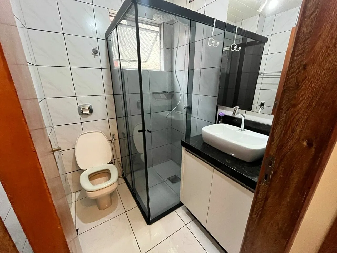 61 m² apartment with a home office and a washing machine
