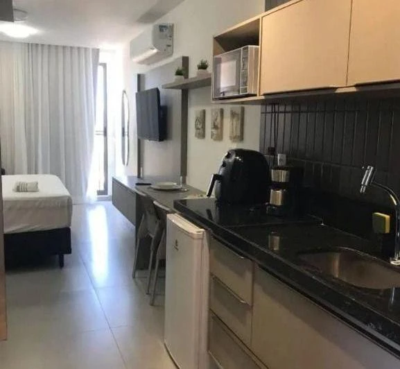 25 m² studio flat with a suite and 1 parking spot