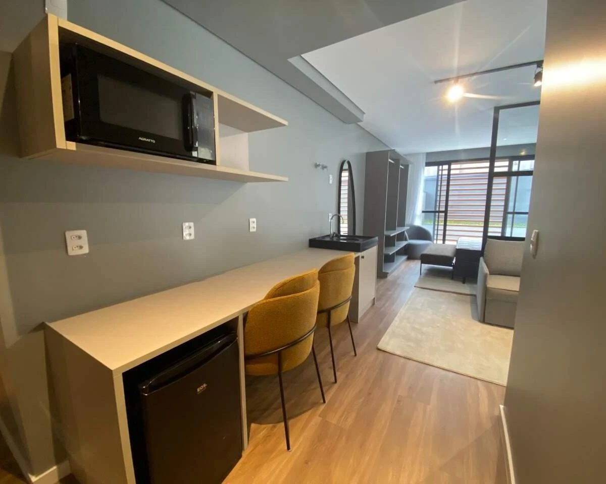 Apartamento de 1 quarto com 71 m² e terraço