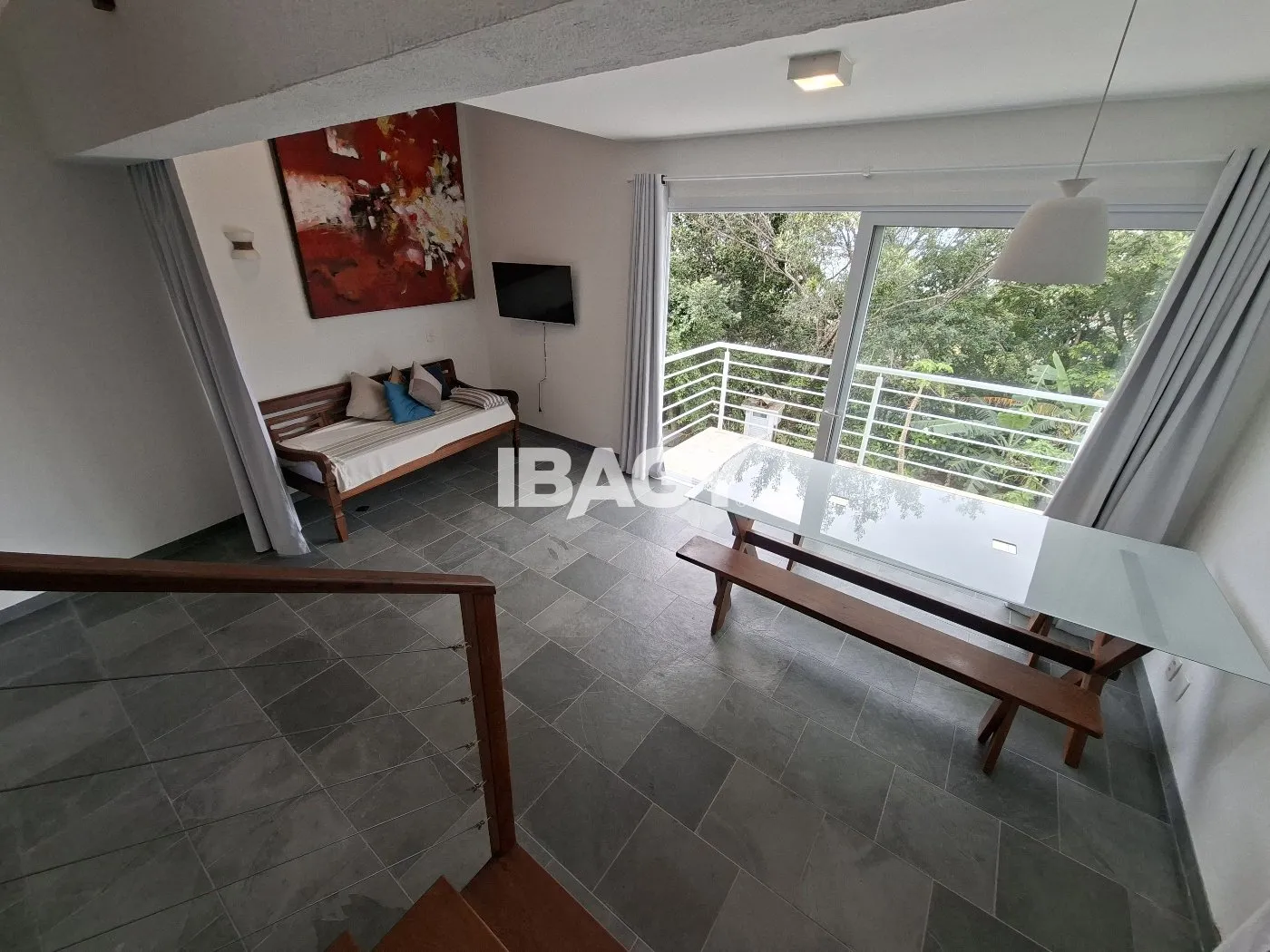 Furnished apartment, 50 m², with floor-to-ceiling windows — photo 15