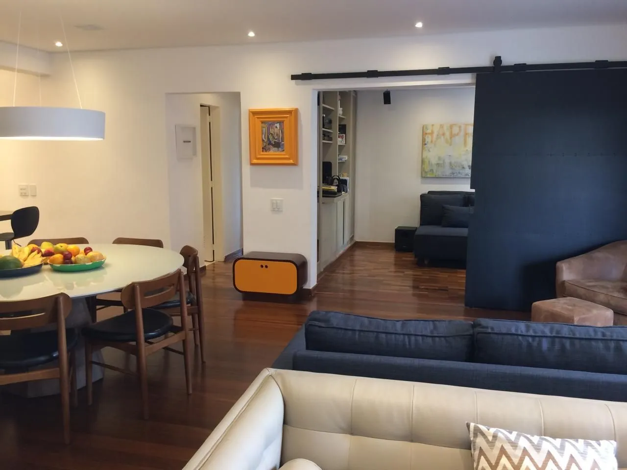 Furnished apartment with 3 bedrooms and open kitchen
