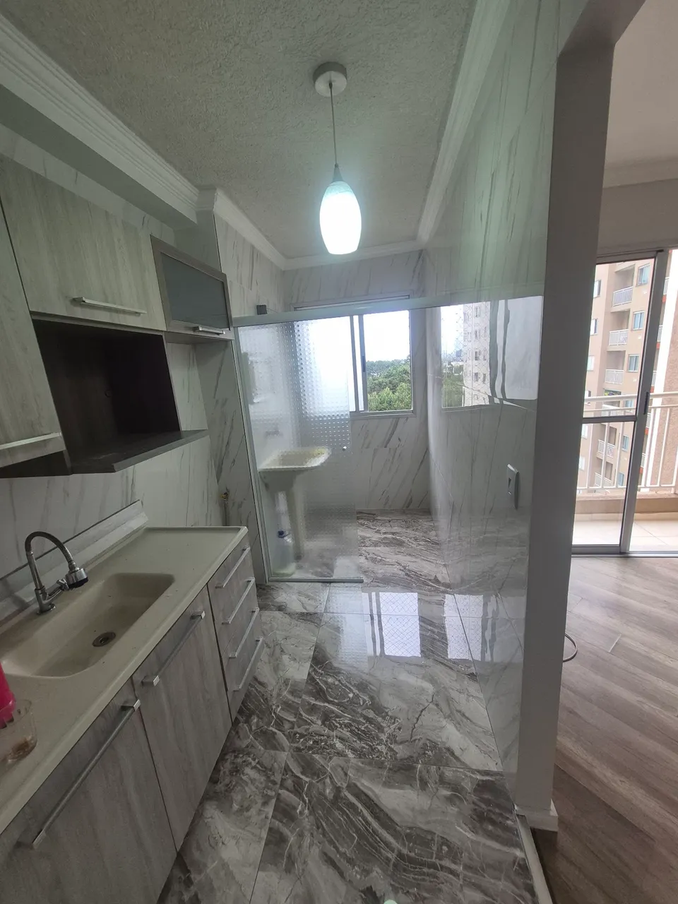 2-bedroom apartment with a washing machine in Curitiba — photo 2