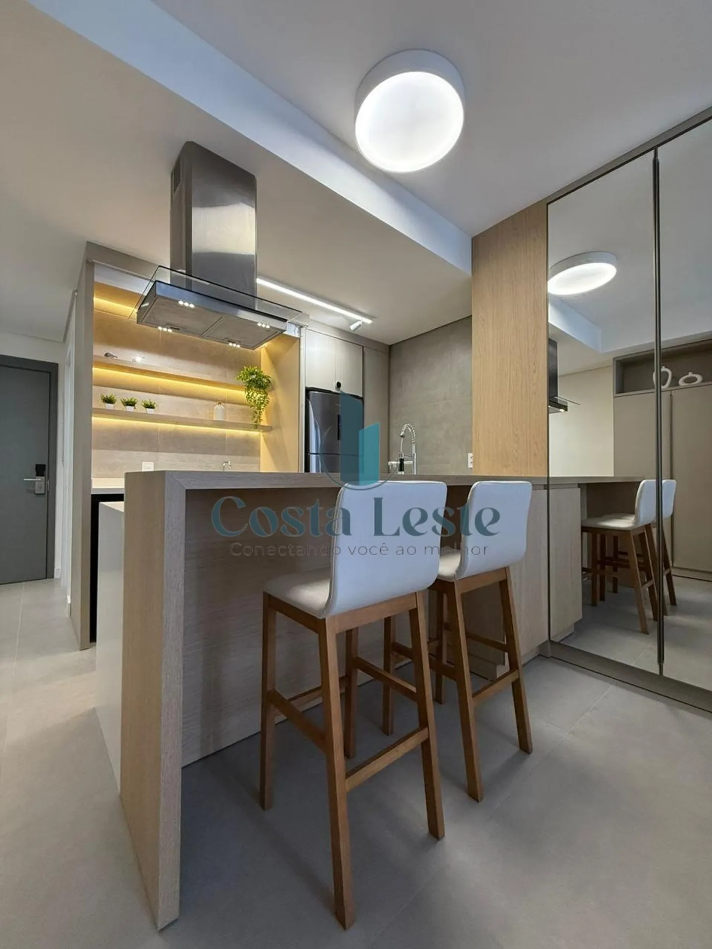 Apartamento amueblado de 31 m² con cocina abierta