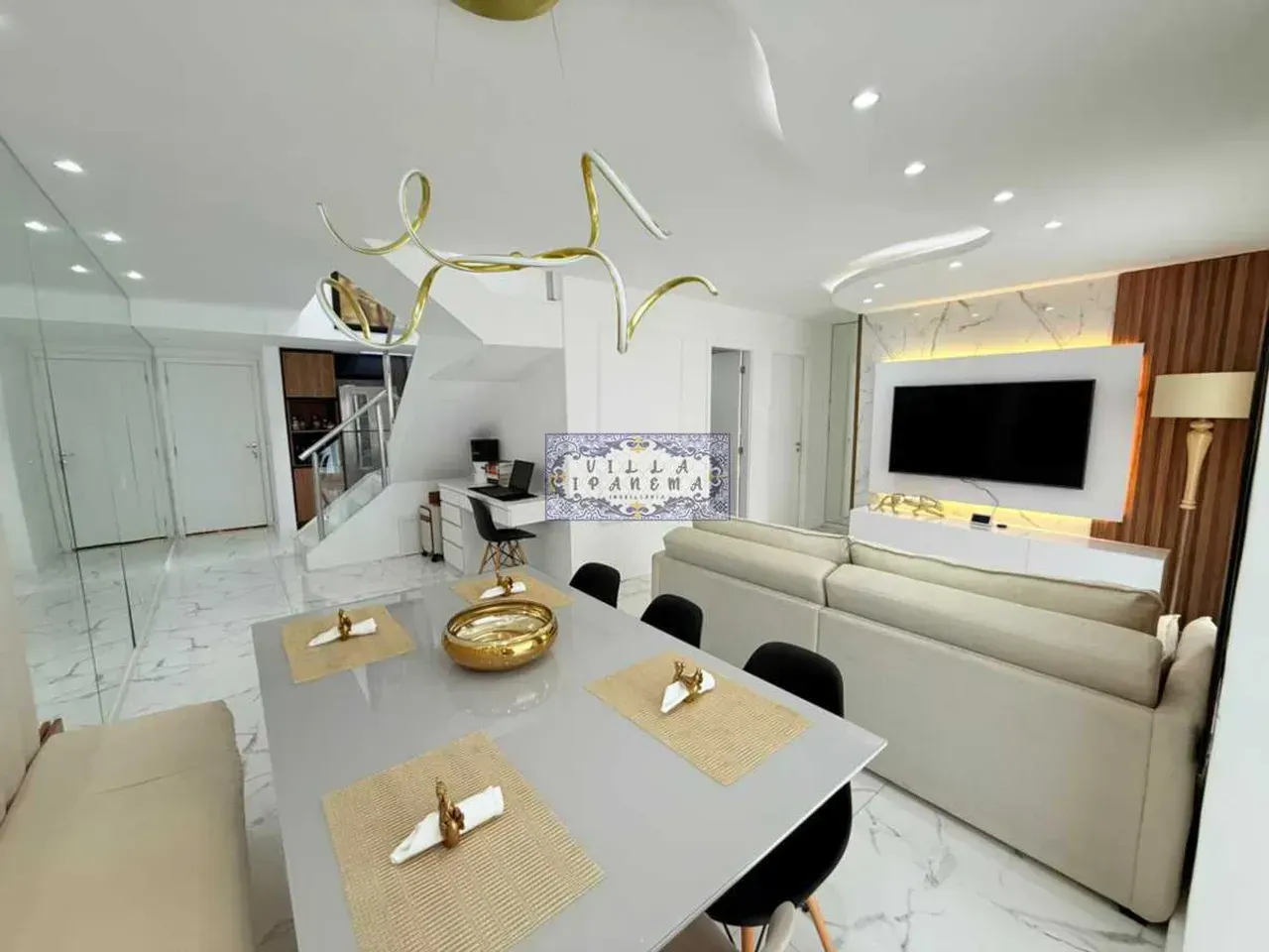 Furnished 3-bedroom duplex with open-plan kitchen — photo 10