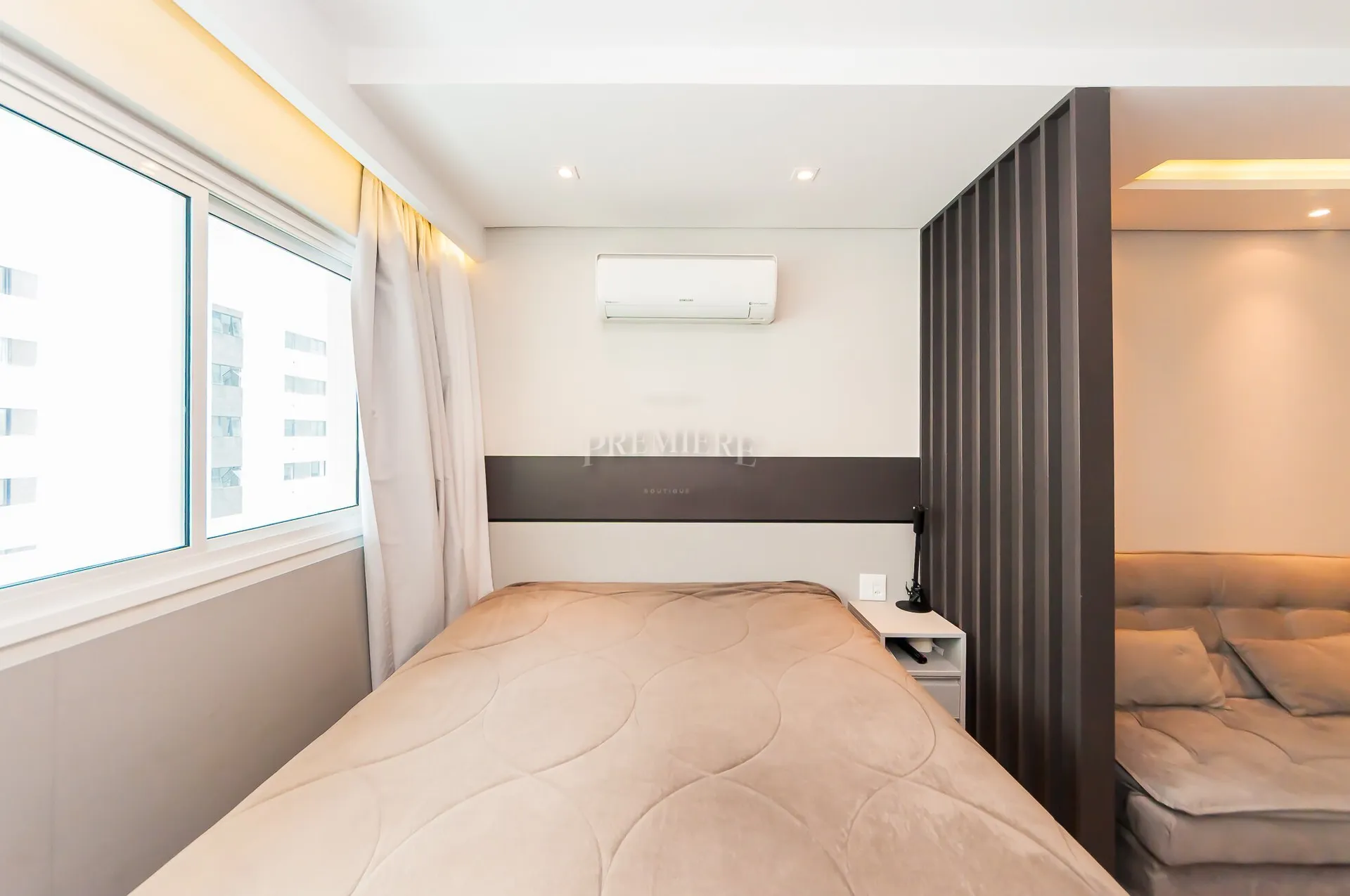 Furnished studio with a washing machine — photo 11