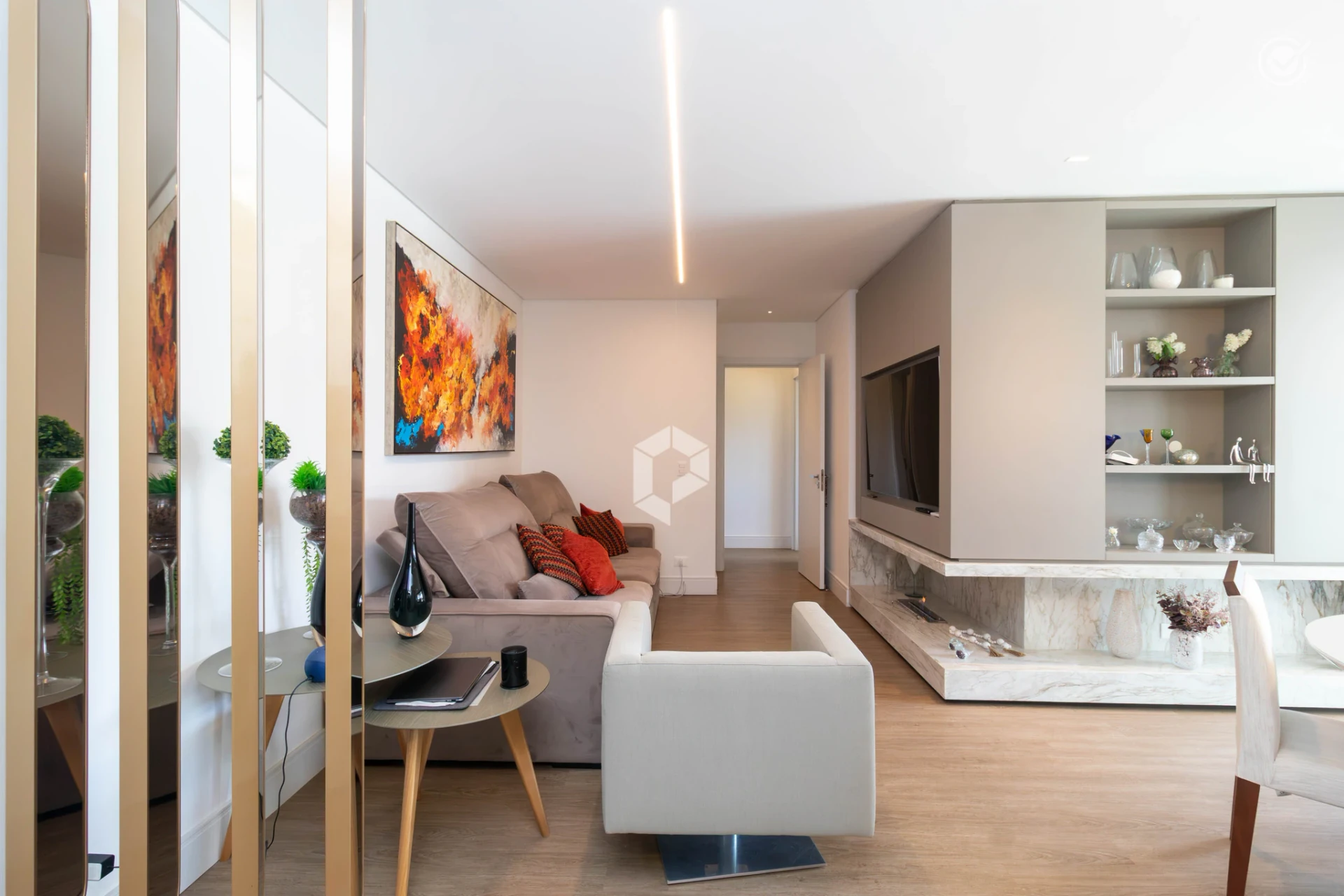 Furnished apartment, 95 m², with a washing machine