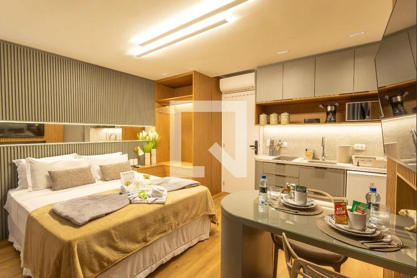 Furnished studio, 24 m², with floor-to-ceiling windows — photo 10