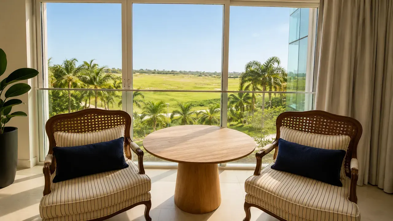 Furnished apartment with 3 bedrooms and a glass balcony — photo 9