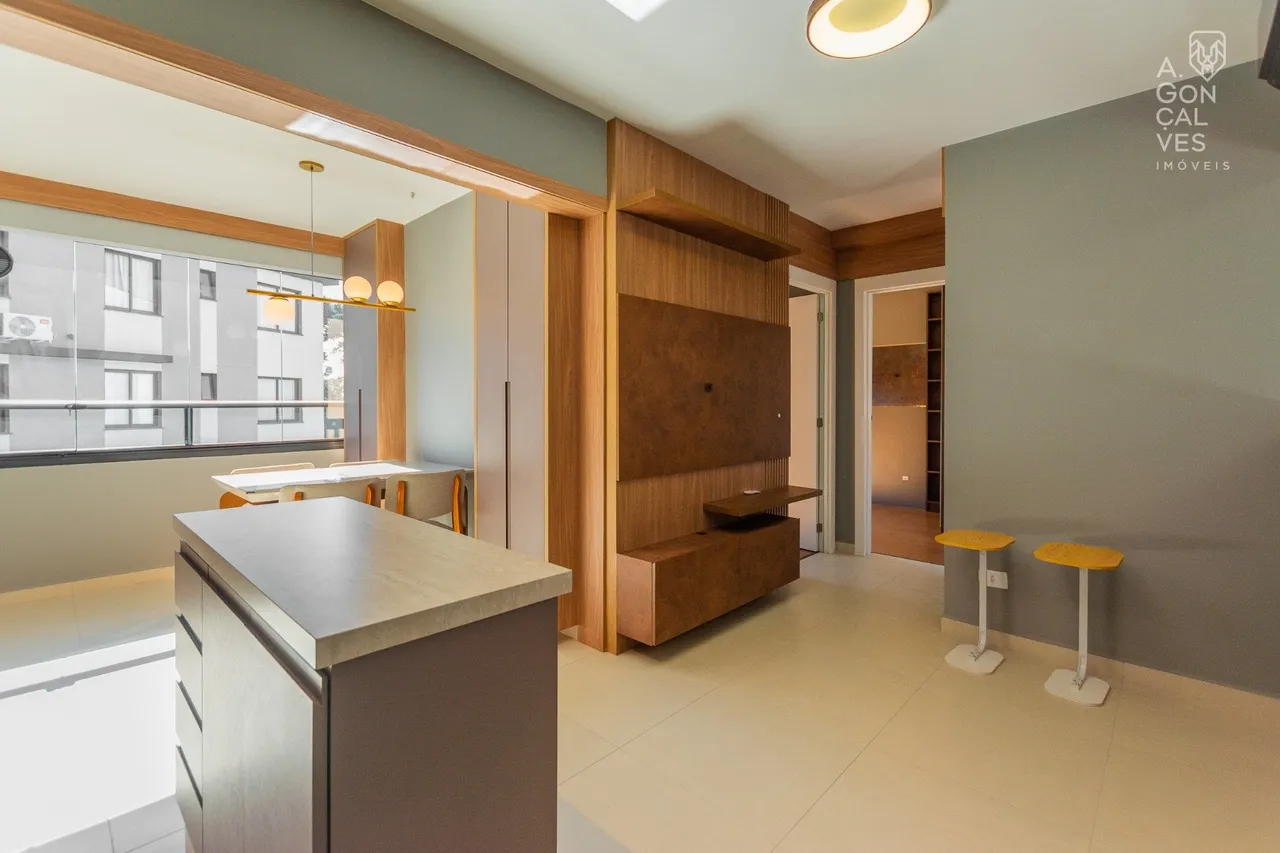 83 m² apartment with 2 bedrooms and american-style kitchen