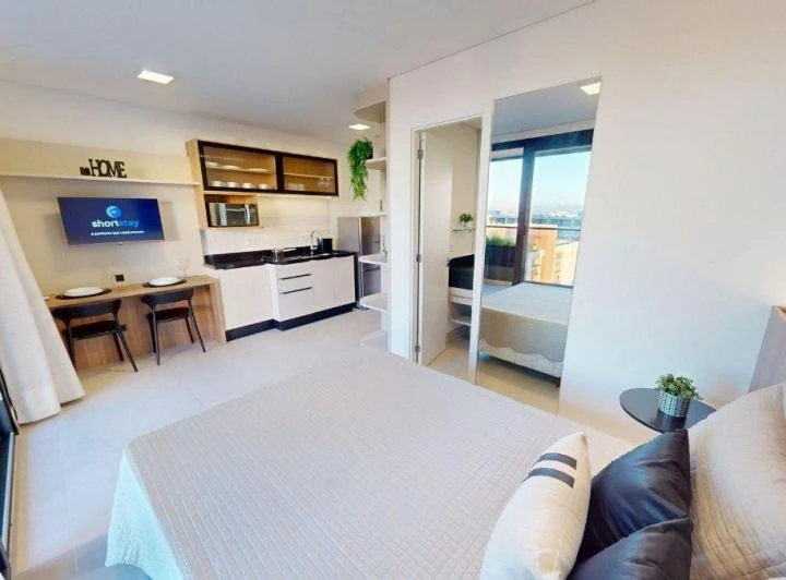 Apartamento mobiliado de 30 m² com 1 quarto e varanda — photo 6