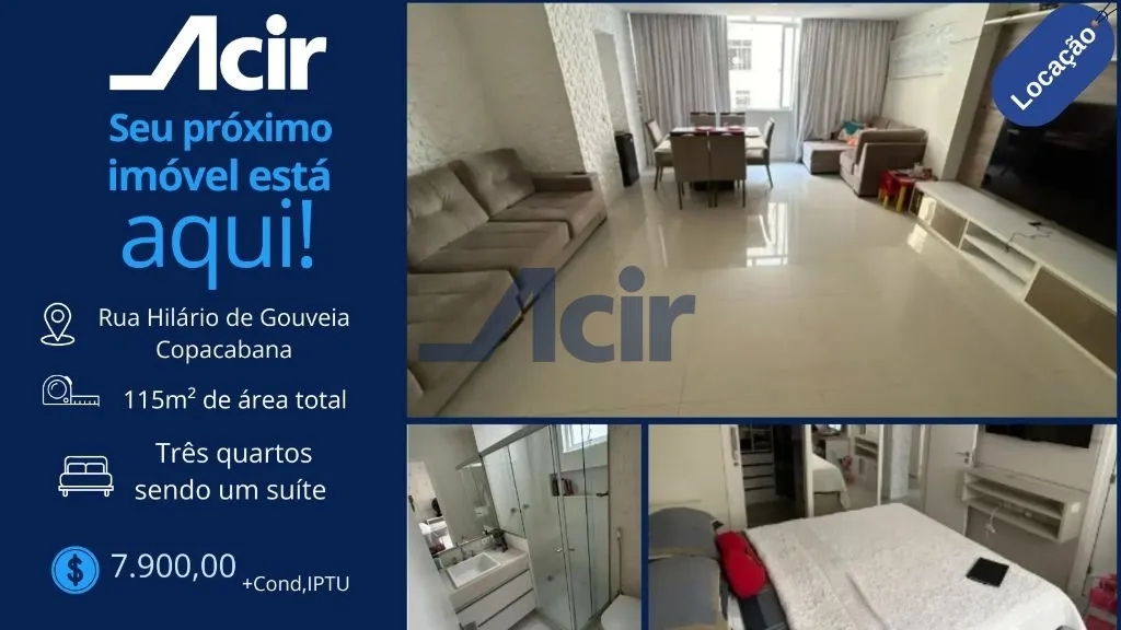 Furnished apartment, 114 m², with a home office
