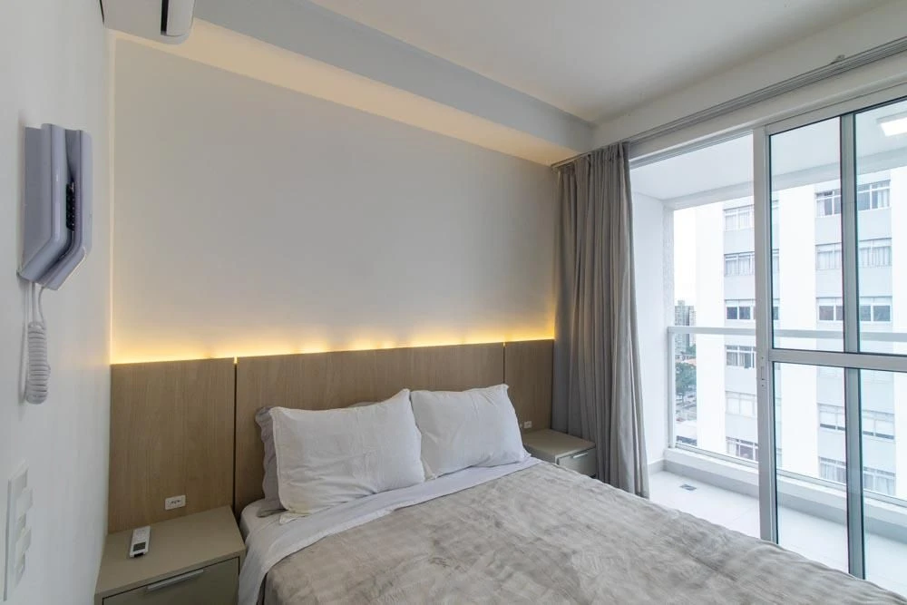 Студия 20 м² со стиральной машиной и панорамными окнами — photo 9