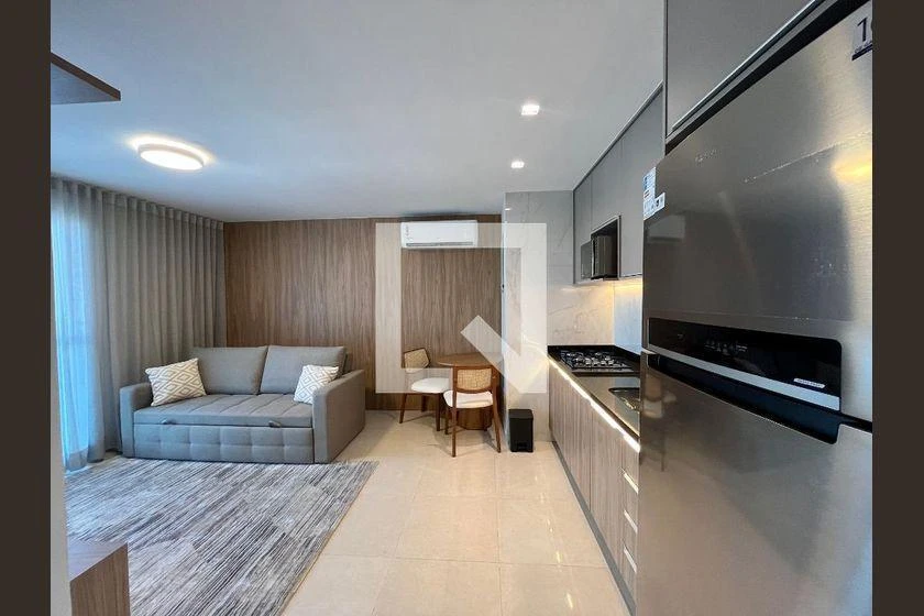 Apartamento mobiliado de 1 quarto em condomínio com academia — photo 2