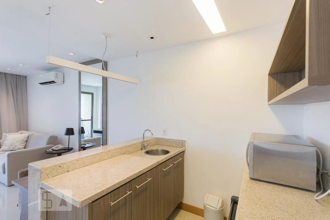 Mountain view in a one-bedroom apartment, 46 m²