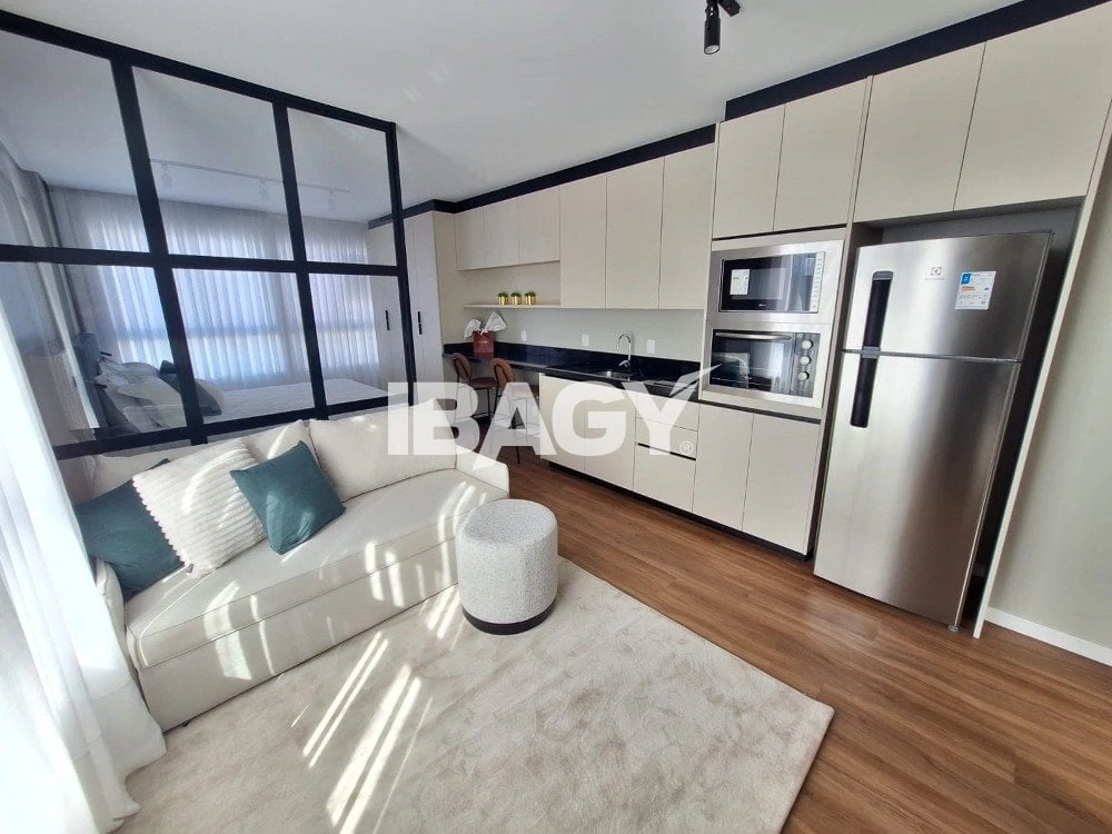 Furnished studio with 1 bedroom and 1 bathroom