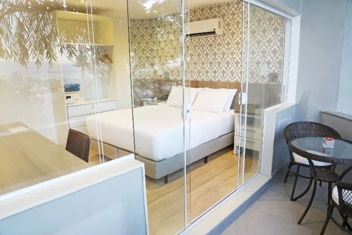 Apartamento de 1 quarto com varanda e área de lavanderia — photo 11